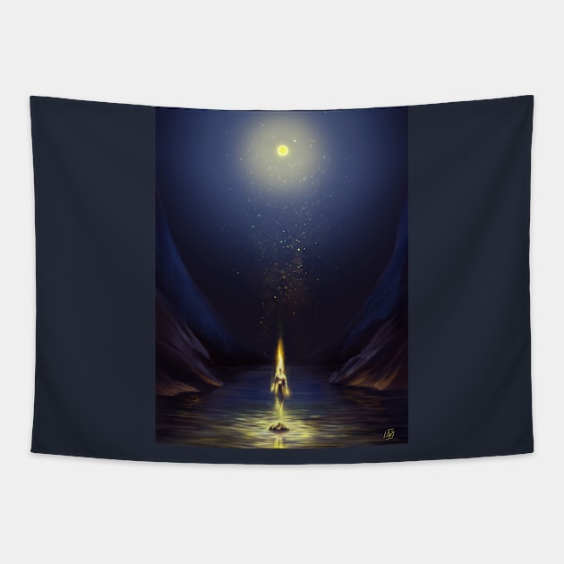 Fire & water Tapestry by Anazaucav