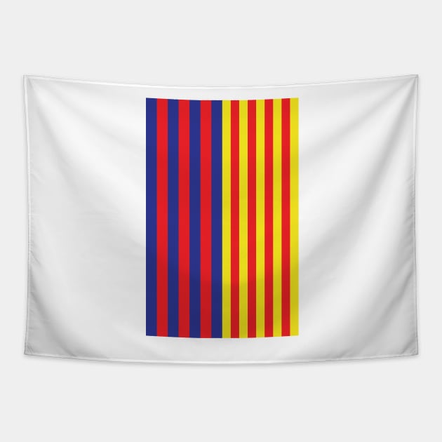 Barcelona Catalonia Flag Design Tapestry by Culture-Factory