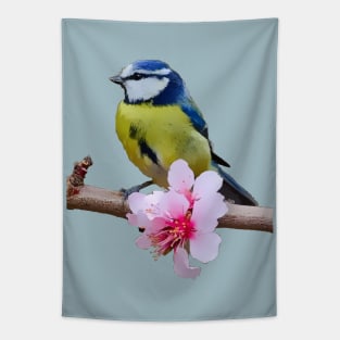 Yellow Breasted Blue Tit Tapestry