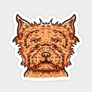 Cute Cairn Terrier Dog Magnet