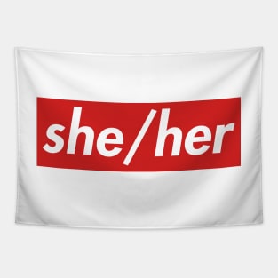 she/her pronouns Tapestry