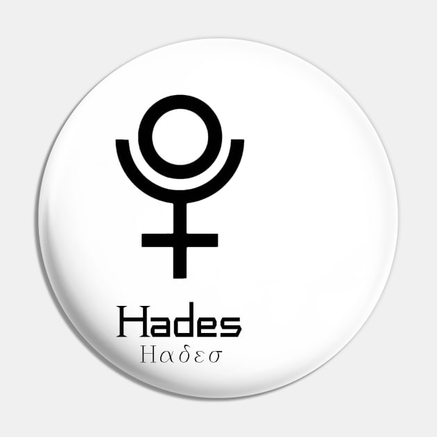 Minimalist Hades Pin by Artology06