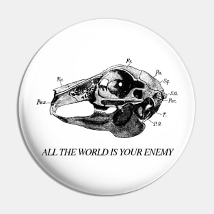 All The World Is Your Enemy Pin