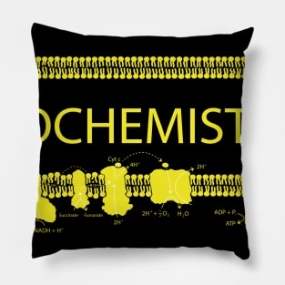 Biochemistry (Yellow Print) Pillow