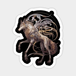 Cybernetic Spirit Wolf Magnet