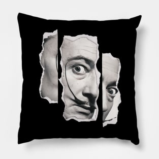 Salvador Dali Collage Art Pillow