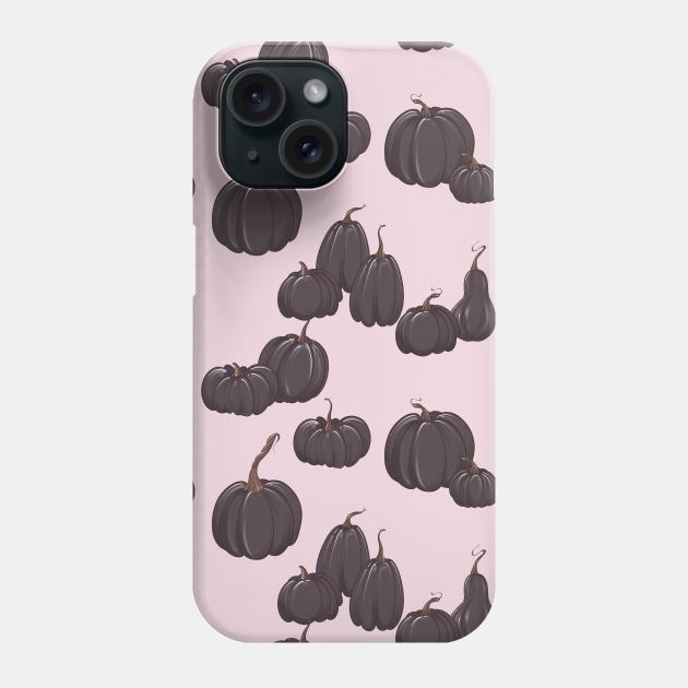 Black pumpkin Phone Case by Milatoo