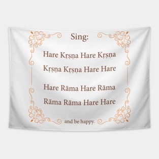 Hare Krishna Movement Maha Mantra Tapestry