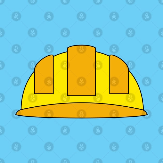 Yellow Hard Hat Cartoon by BirdAtWork