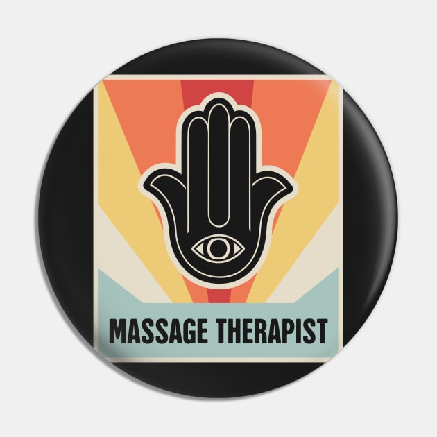 Retro Hamsa Massage Therapist T-Shirt Retro Hamsa Massage Therapist T-Shirt