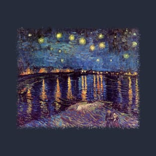 Starry Night Over the Rhone by Vincent van Gogh T-Shirt
