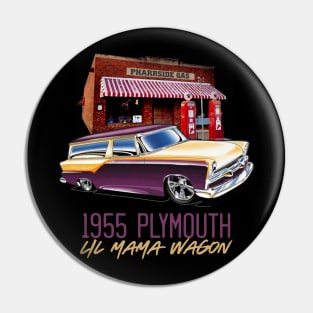 Lil Mama's 1955 Plymouth Wagon Pin