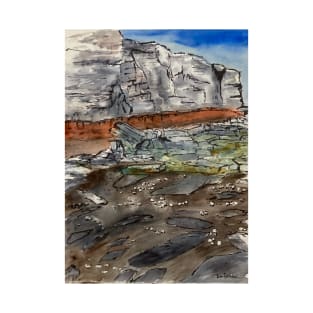 Red Rocks on the North Norfolk Coast T-Shirt