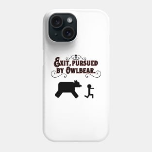 Exit, Pursued by Owlbear! (Lighter Shirts) Phone Case