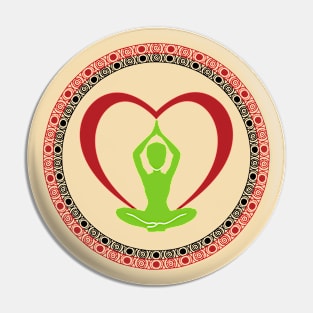 Heart Yoga Pin