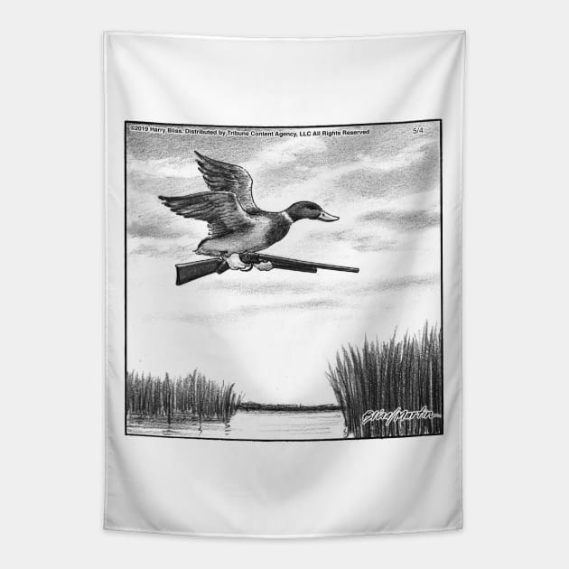 Duck Hunting Tapestry by blisscartoons