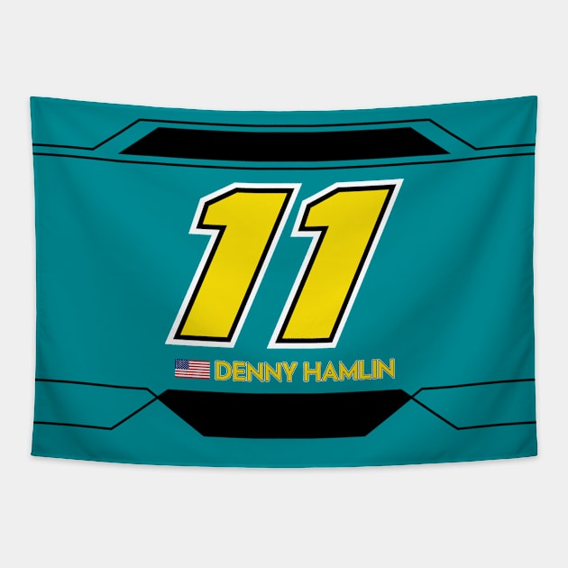 Denny Hamlin #11 2023 NASCAR Design Tapestry by AR Designs 