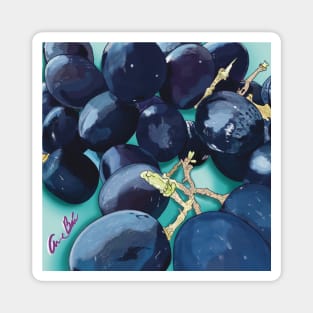 Purple Grapes Magnet