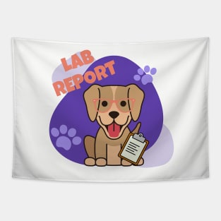 Lab Report Labrador Retriever Dog Tapestry