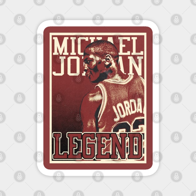 Retro Michael Jordan Magnet by mia_me