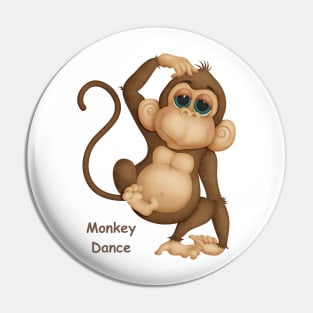 Funny dancing monkey Pin