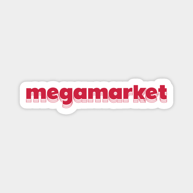 Mega Market - 90s Tennessee Grocery Store Magnet by The90sMall