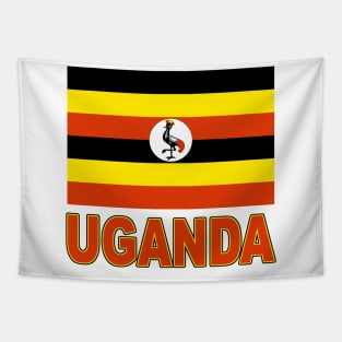 The Pride of Uganda - Ugandan Flag Design Tapestry