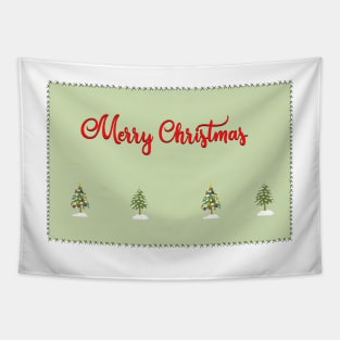 Merry Christmas Trees Stitches Tapestry