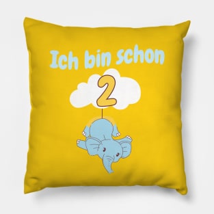 Elefant Geburtstag Kinder 2 Jahre Pillow