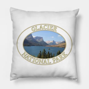 Saint Mary Lake at Glacier National Park in Montana Pillow