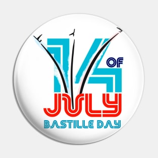 14 of July Bastille Day Pin