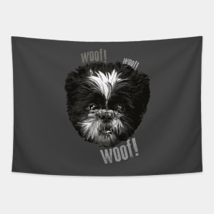 Shih-Tzu Says Woof Woof Tapestry