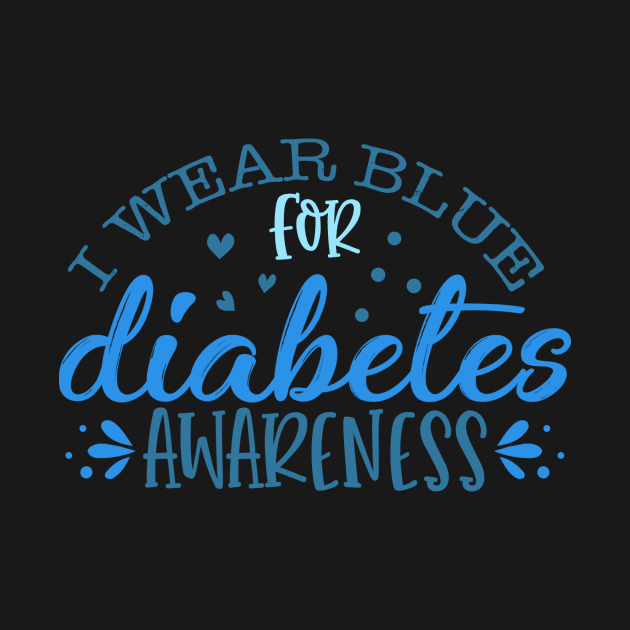 I Wear Blue For Diabetes Awareness by Quardilakoa