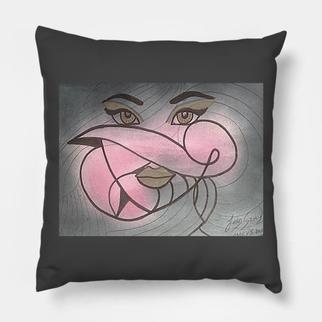 MARY 3 Pillow by JUANGOMY