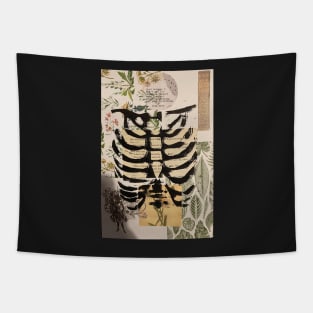 Green  ribcage print Tapestry