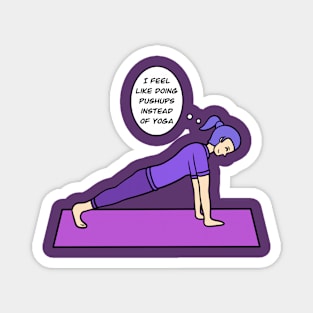 Plank pose - yoga Magnet