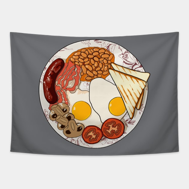 English Breakfast Tapestry by smithandco