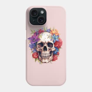 ornate skull Phone Case