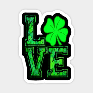 Ireland With Love and Luck A Beautiful Design Featuring, Irish Culture ,and Four-Leaf Clovers Magnet