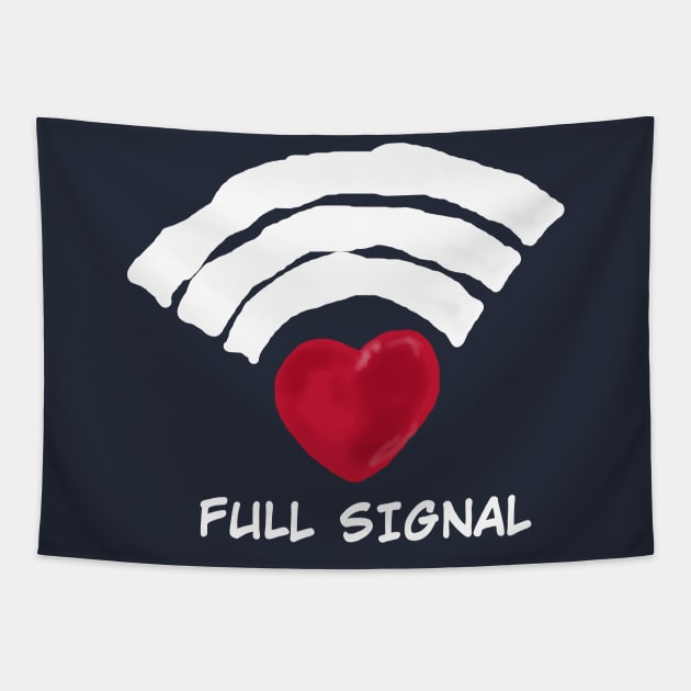 Full Love Signal Tapestry by A4AYN