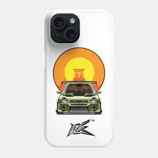 SUBARU IMPREZA WRX GC8 BUGEYE lime green Phone Case