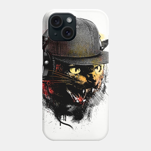 Dj Kitten Phone Case by Moncheng