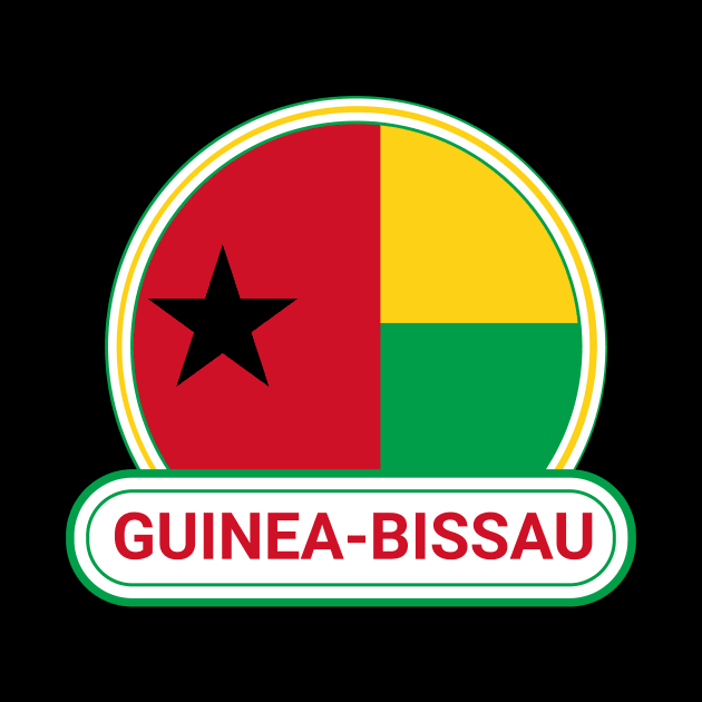 Guinea-Bissau Country Badge - Guinea-Bissau Flag by Yesteeyear