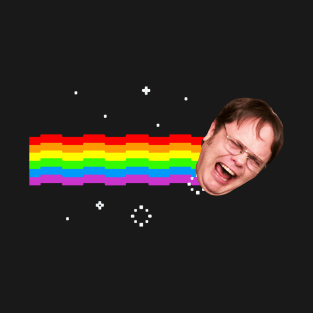 Dwight Schrute Nyan Cat Office US T-Shirt