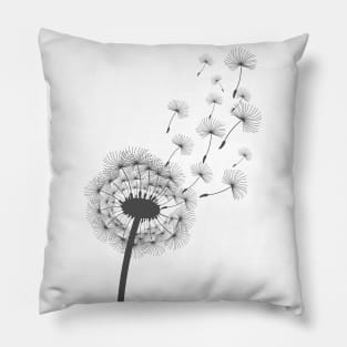 Dandelion (light background) Pillow