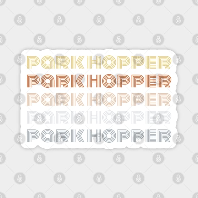 Park Hopper - Retro Pastel Magnet by MickeysCloset