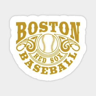 Vintage Retro Boston Red Sox Baseball Magnet