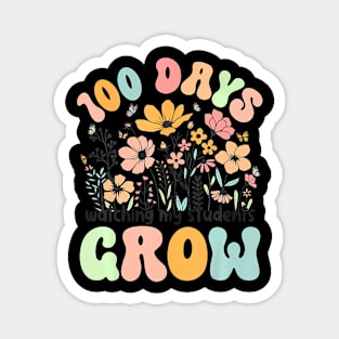 100 Days Of School Teacher 100 Days Watching My Student Grow Magnet