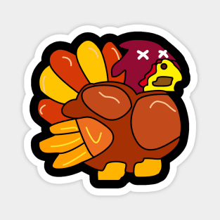 Chicken Turkey (a dead eyes and facing the right side) - Thanksgiving Magnet