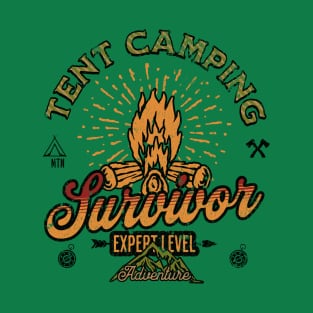 Tent Camping Survivor For Campers T-Shirt